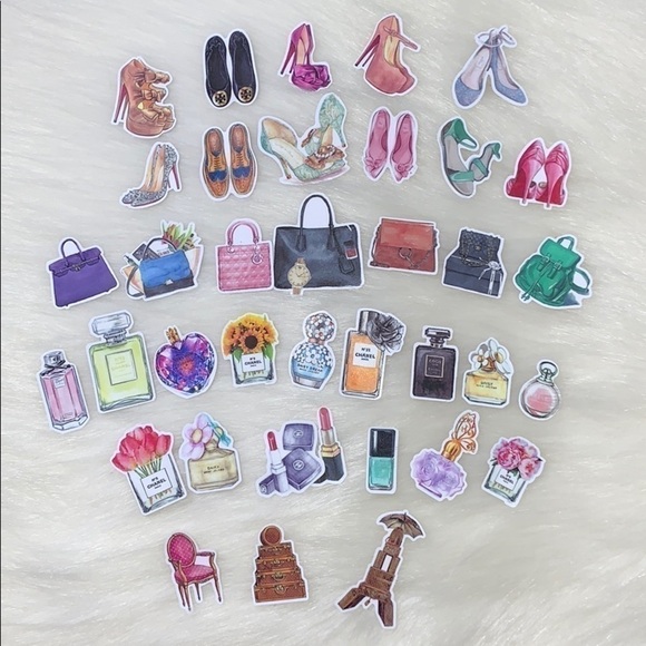 LUX STICKERS DESIGNER SCRAPBOOK STICKERS SET OF 36 - Picture 2 of 9